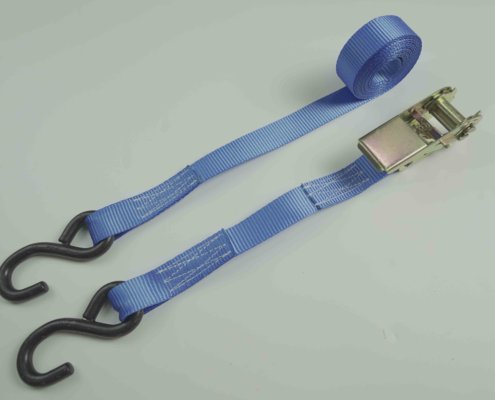 1'' Ratchet Straps with S-Hooks