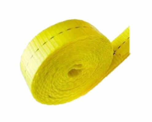 1'' Yellow Polyester Webbing For Luggage Strap
