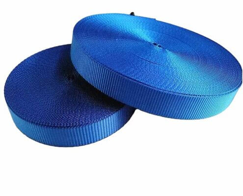 1 inch Blue Polyester Webbing 1300 lbs