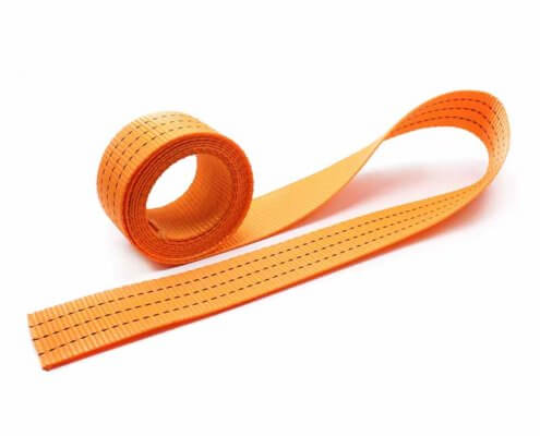 1.5 inch Orange Polyester Webbing 4400 lbs