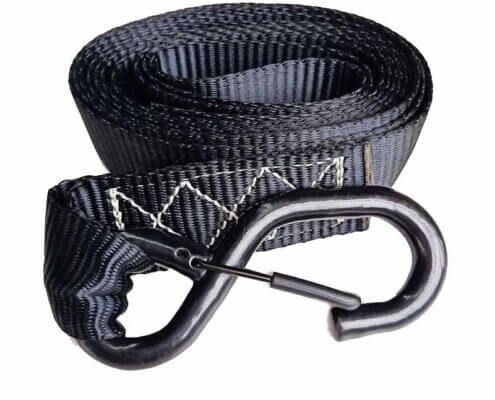 Black Tie Down Straps With Safety Hook