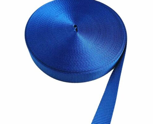 Blue Webbing For Tie Down Straps