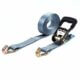 1.5 inch Grey Loading Ratchet Straps with Wire Hooks