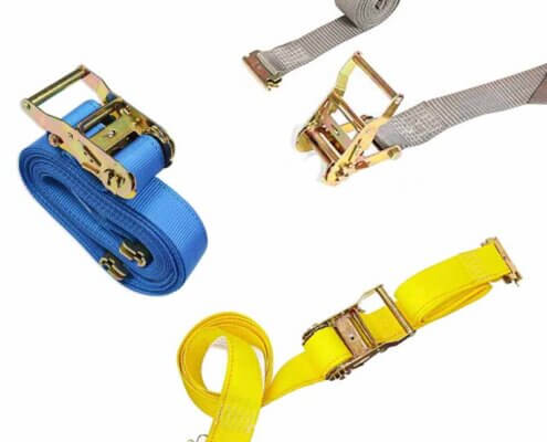 2 inch Heavy Duty Ratchet Strap with E Track Fittings